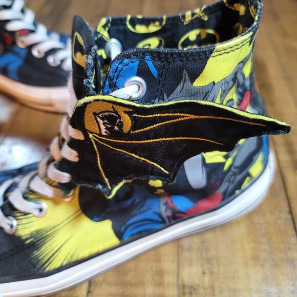 RARE CONVERSE DC Comics Batman and Robin High Tops with Wings - Picture 5 of 13